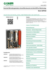 Caleffi SATK32-Serie Anleitung Zur Installation, Inbetriebnahme Und Wartung