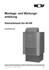 Wolf ComfortLine CNG-CB Montage- Und Wartungsanleitung