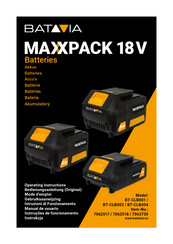 Batavia MAXXPACK 18 V BT-CLB004 Bedienungsanleitung