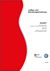 Altec AluKlik 500 Aufbau- Und Benutzungsanweisung
