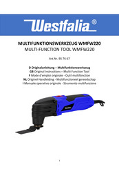 Westfalia WMFW220 Originalanleitung