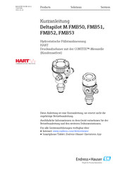 Endress+Hauser Deltapilot M FMB50 Kurzanleitung