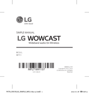 LG WOWCAST WTP3 Bedienungsanleitung