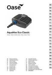 Oase AquaMax Eco Classic 2500E Gebrauchsanleitung