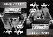 Midland Alan 120 ESP D80 Bedienungsanleitung
