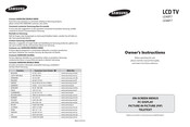 Samsung LE40F7 Bedienungsanleitung