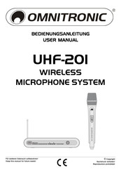 Omnitronic UHF-201 Bedienungsanleitung