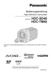 Panasonic HDC-TM40 Bedienungsanleitung