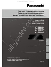 Panasonic KY-B926SL Bedienungs- Und Installationsanleitung