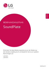 LG SoundPlate LAD350H Bedienungsanleitung