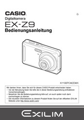 Casio Exilim EX-Z9 Bedienungsanleitung