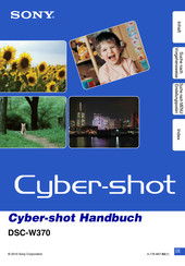 Sony Cyber-shot DSC-W370 Handbuch