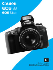 Canon EOS 33date Bedienungsanleitung