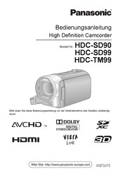 Panasonic HDC-SD90 Bedienungsanleitung