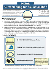 D-Link DI-634M Kurzanleitung Für Die Installation