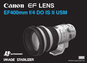Canon EF400mm f/4 DO IS USM Bedienungsanleitung
