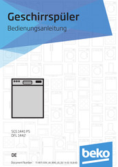 Beko SGS 1441 PS Bedienungsanleitung