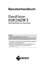 Eizo DuraVision FDF2382WT Benutzerhandbuch