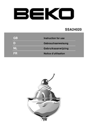 Beko SSA24020 Gebrauchsanweisung