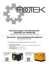 Rotek GD4-1A-13000-ES Benutzer- Und Installationshandbuch