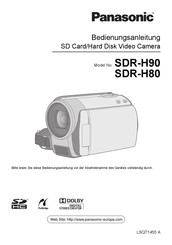Panasonic SDR-H80EG Bedienungsanleitung