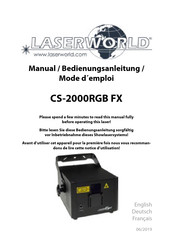 Laserworld CS-2000RGB FX Bedienungsanleitung