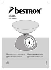 Bestron DKW700R Gebrauchsanweisung