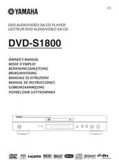 Yamaha DVD-S1800 Bedienungsanleitung