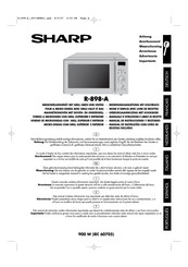 Sharp R-898-A Bedienungsanleitung Mit Kochbuch