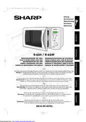 Sharp R-634 Bedienungsanleitung Mit Kochbuch