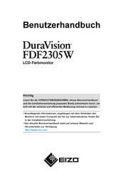 Eizo DuraVision FDF2305W Benutzerhandbuch