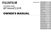 Fujifilm FUJINON XF14mmF2.8 R Bedienungsanleitung