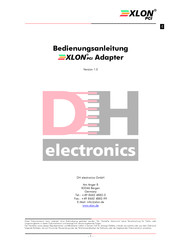 DH electronics XLON USB Bedienungsanleitung