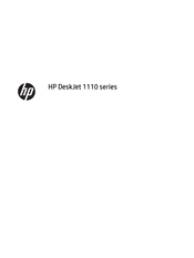 HP DeskJet 1110 Printer series Handbuch