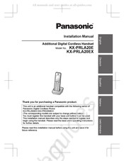 Panasonic KX-PRLA20E Installationsanleitung