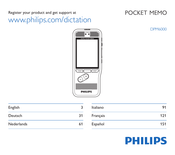Philips POCKET MEMO DPM6000 Handbuch