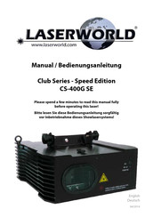 Laserworld Club Speed Edition CS-400G SE Bedienungsanleitung