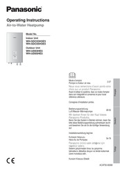 Panasonic WH-SDC05H3E5 Bedienungsanleitung