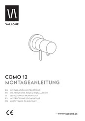 VALLONE COMO 12 Montageanleitung