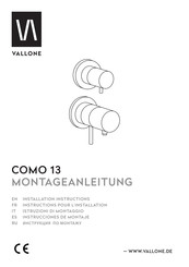 VALLONE COMO 13 Montageanleitung