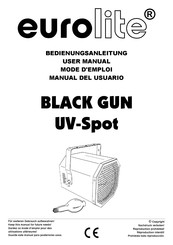 EuroLite Black Gun UV-Spot Bedienungsanleitung