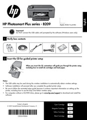 HP Photosmart B209 Plus Serie Bedienungsanleitung