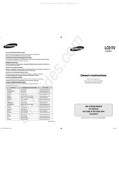 Samsung LE40M9 Bedienungsanleitung