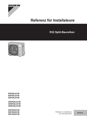 Daikin RXP35L2V1B Referenz Für Installateure