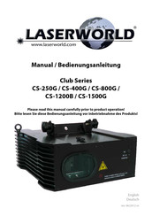 Laserworld Club Speed Edition CS-800G SE Bedienungsanleitung