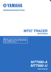 Yamaha MT07 TRACER 2018 Bedienungsanleitung