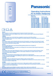 Panasonic WH-UD16CE8-1 Bedienungsanleitung