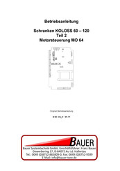 Bauer KOLOSS 120 Betriebsanleitung