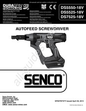 Senco DS5550-18V Betriebsanleitung