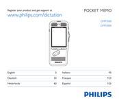 Philips Pocket memo DPM7000 Benutzerhandbuch